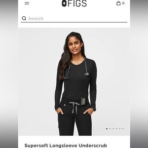 FIGS Long Sleeve Undershirt— S